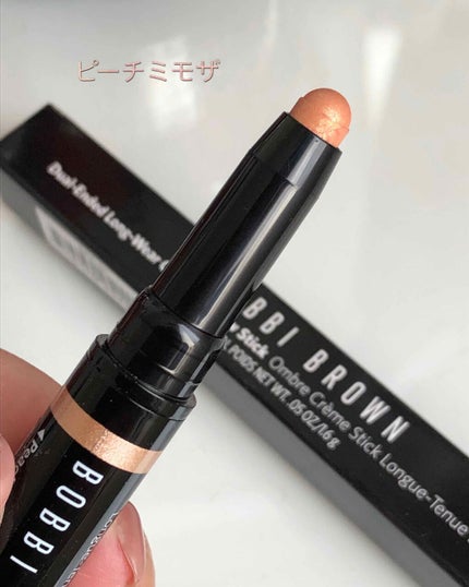 ロングウェア デュアルエンド クリーム シャドウ スティック 01 ピーチミモザ/トープ/BOBBI BROWN/スティックアイシャドウの画像