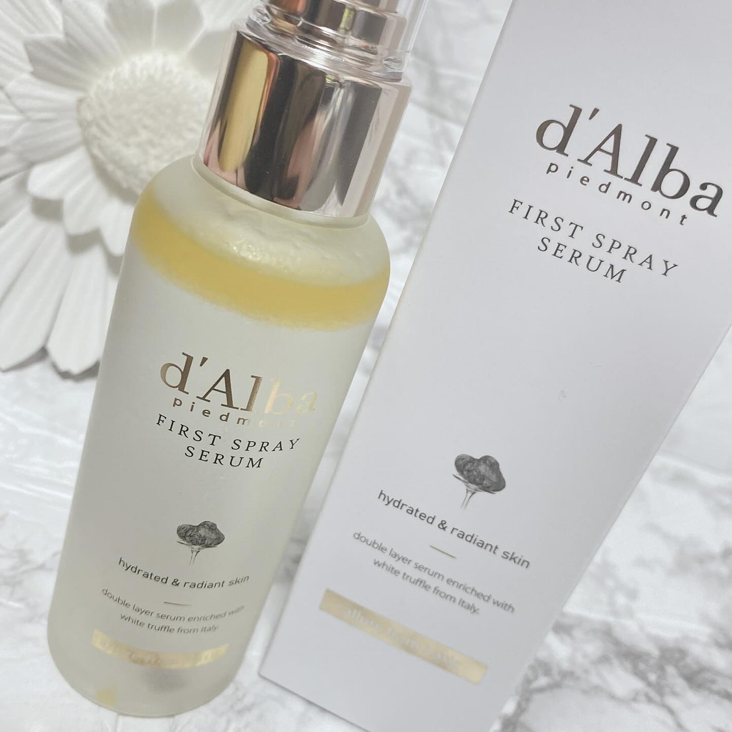 ダルバ ホワイトトリュフファーストスプレーセラム/ダルバ/ミスト状化粧水を使ったクチコミ(1枚目)