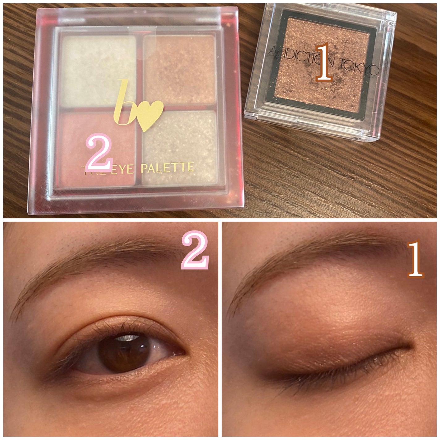 THE アイパレR/b idol/アイシャドウパレットを使ったクチコミ(2枚目)