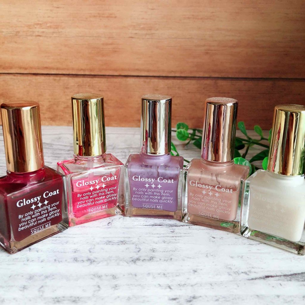 グロッシーコート/スキューズミー/オールインワンネイルを使ったクチコミ(4枚目)