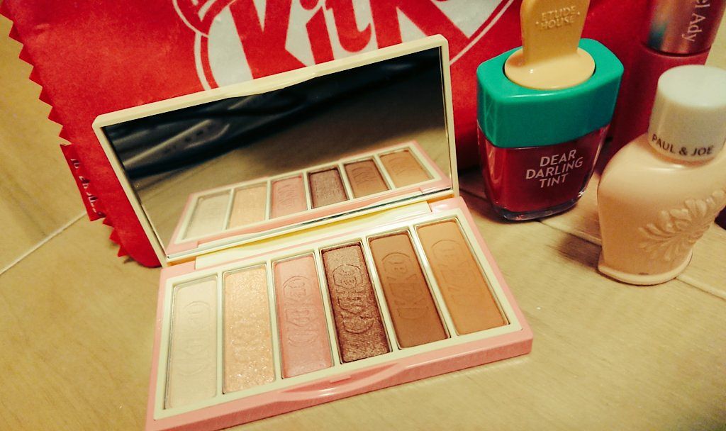 プレイカラーアイズ ミニ #キットカット ストロベリーティラミス/ETUDE/アイシャドウパレットを使ったクチコミ（2枚目）
