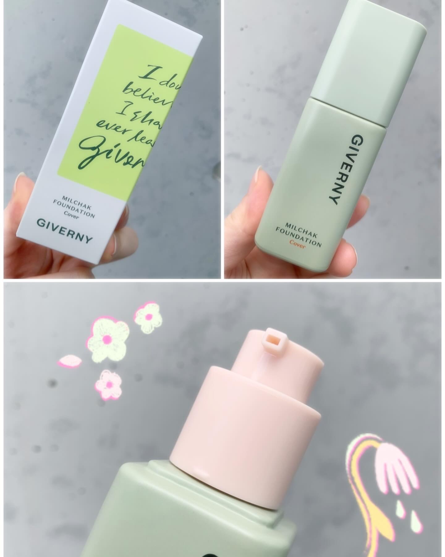 ジヴェルニー 密着カバーファンデーション/GIVERNY/リキッドファンデーションを使ったクチコミ（2枚目）