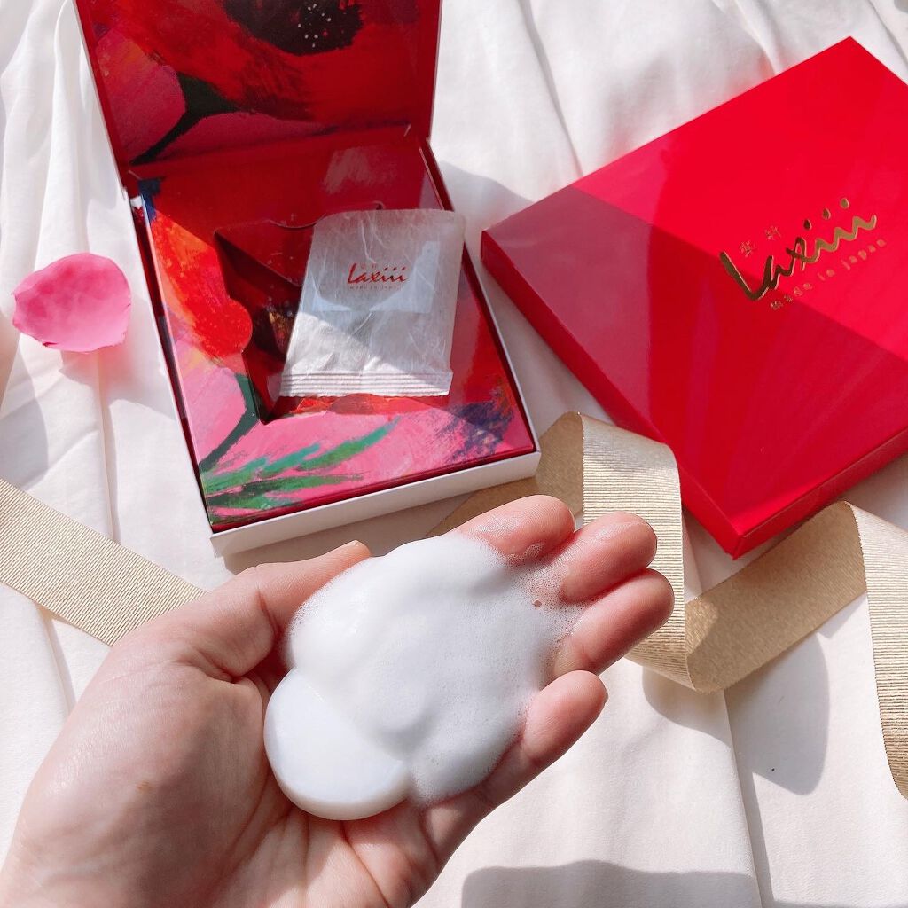 Rie_beauty on LIPS 「\楽して楽しむ至福の時♪/Laxiiiフェイシャルソープ@l..」(5枚目)