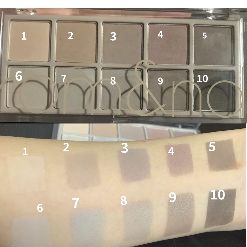 ベターザンパレット/rom&nd/アイシャドウパレットを使ったクチコミ（2枚目）