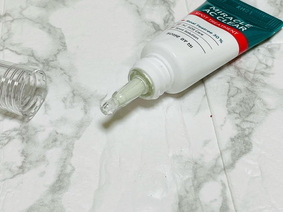 ミラクルアクネクリアスポットトリートメント/SOME BY MI/美容液を使ったクチコミ（2枚目）