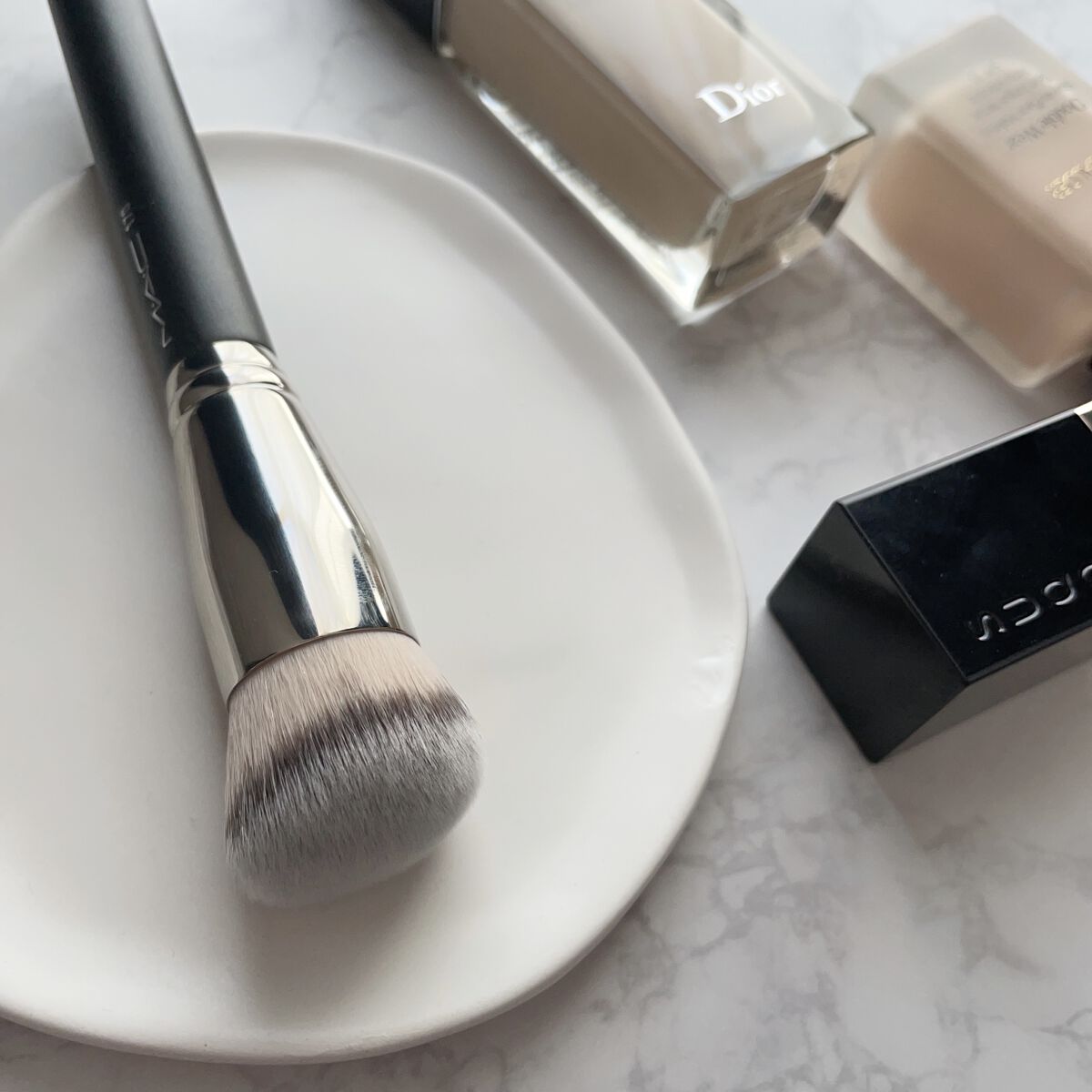 #170 シンセティック ラウンド スラント ブラシ/M・A・C/メイクブラシを使ったクチコミ（2枚目）