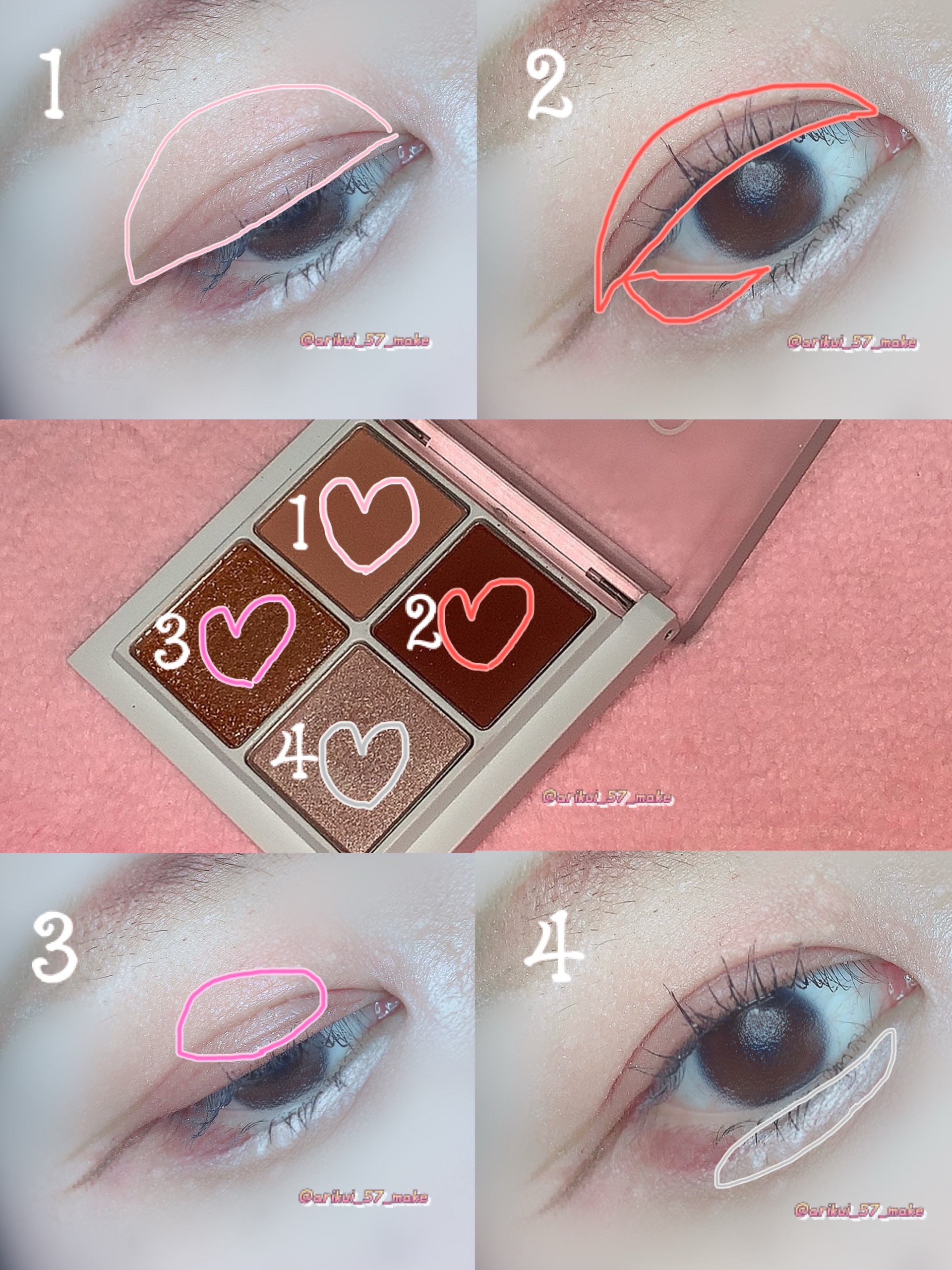 THE アイパレR/b idol/アイシャドウパレットを使ったクチコミ（2枚目）