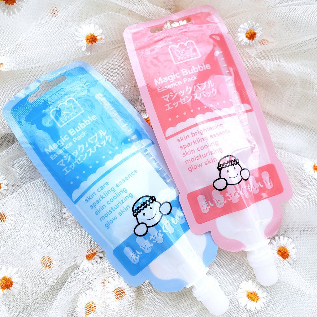 マジックバブルエッセンスパック(ピンク) /BAKER7/洗い流すパック・マスクを使ったクチコミ(5枚目)