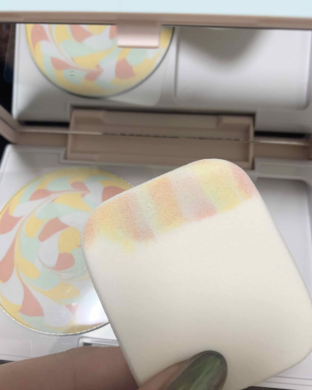 カラーブレンドファンデーション(旧)/ディエム クルール/パウダーファンデーションを使ったクチコミ（2枚目）