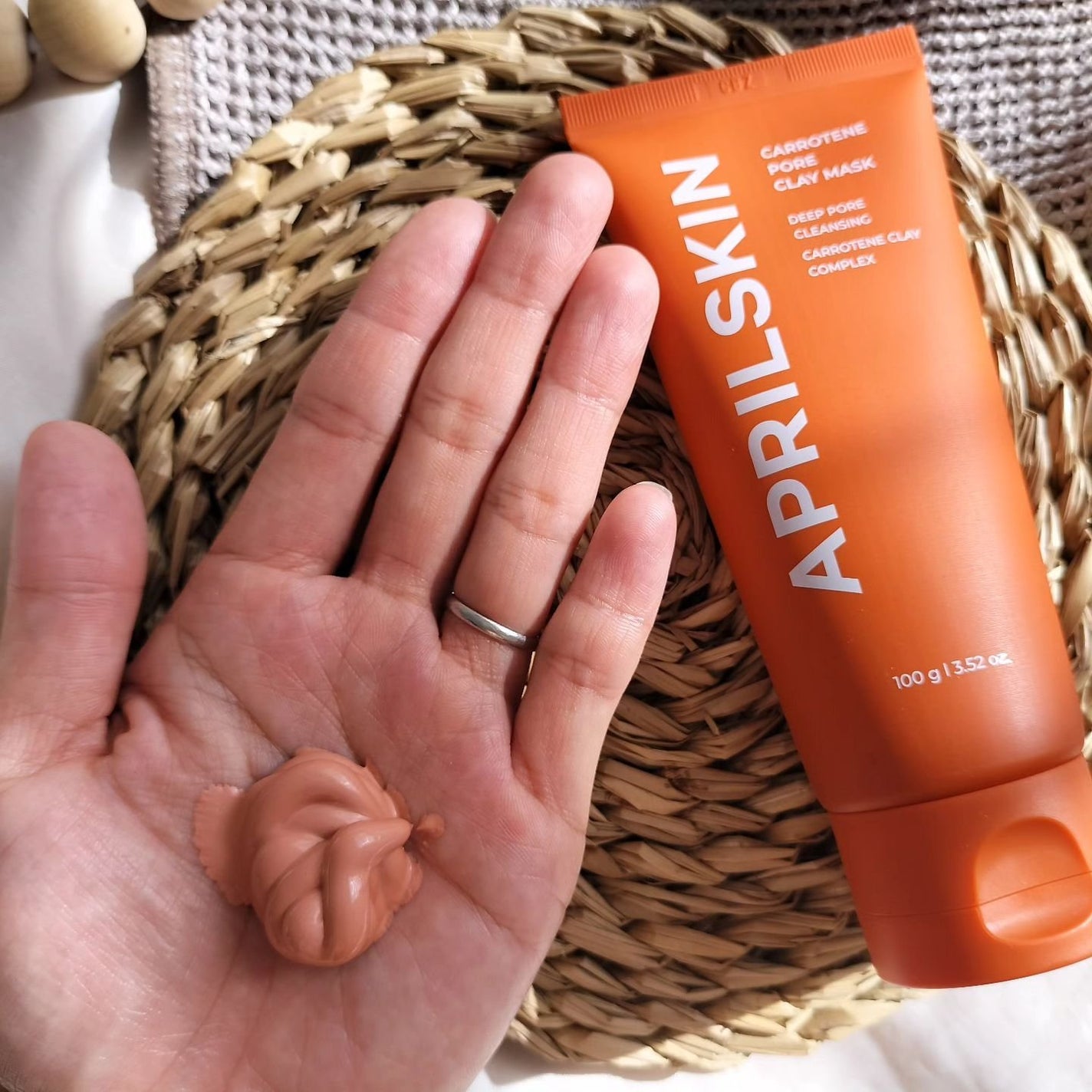 カロテン毛穴レスクレイパック/APRILSKIN/洗い流すパック・マスクを使ったクチコミ(3枚目)