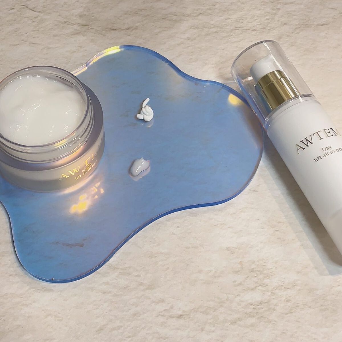 デイ リフトオールインワン（朝⽤クリーム）/AWTEM/オールインワン化粧品を使ったクチコミ（2枚目）