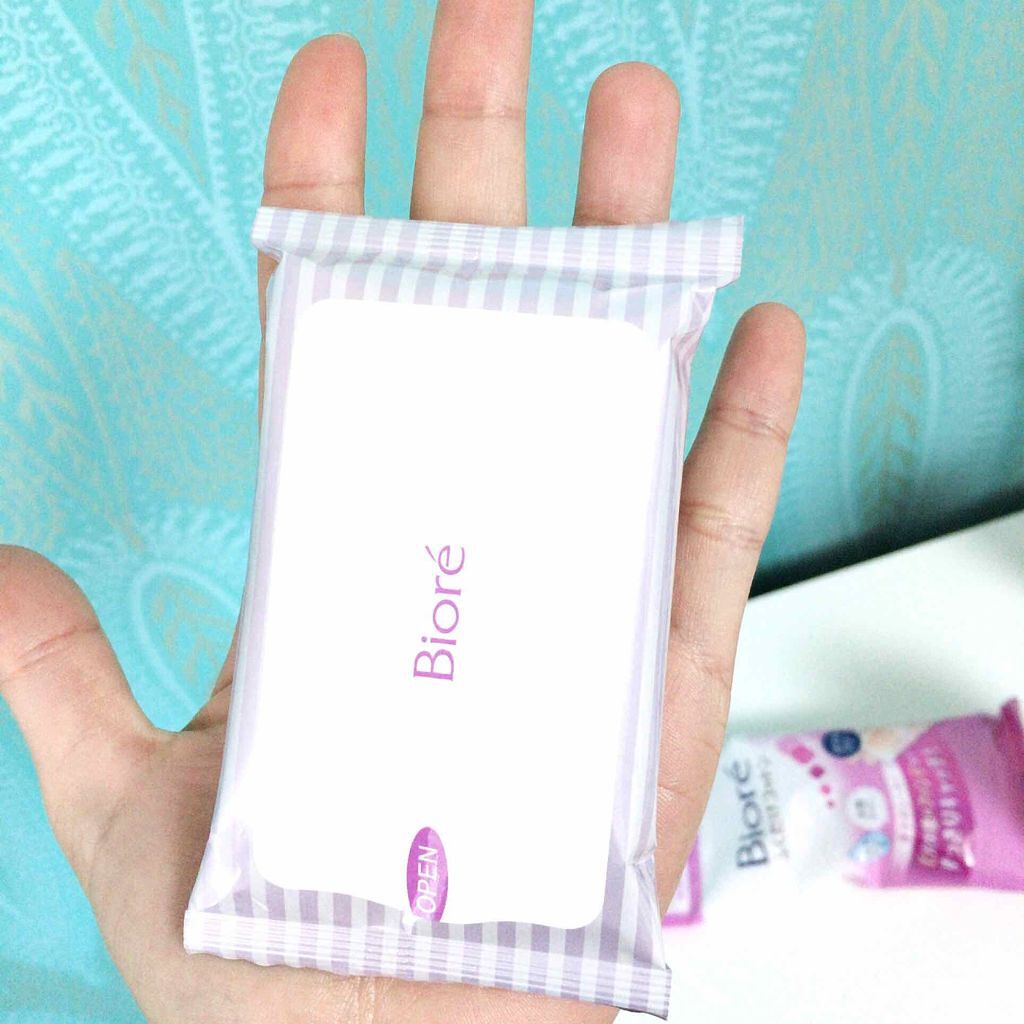 メイク落とし ふくだけコットン うるおいリッチ/ビオレ/クレンジングシートを使ったクチコミ(2枚目)