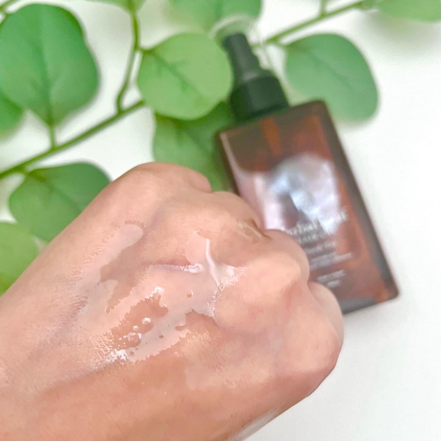 オーガニックヘアオイル フレッシュティーの香り/ハーバルリーフ/ヘアオイルを使ったクチコミ（3枚目）