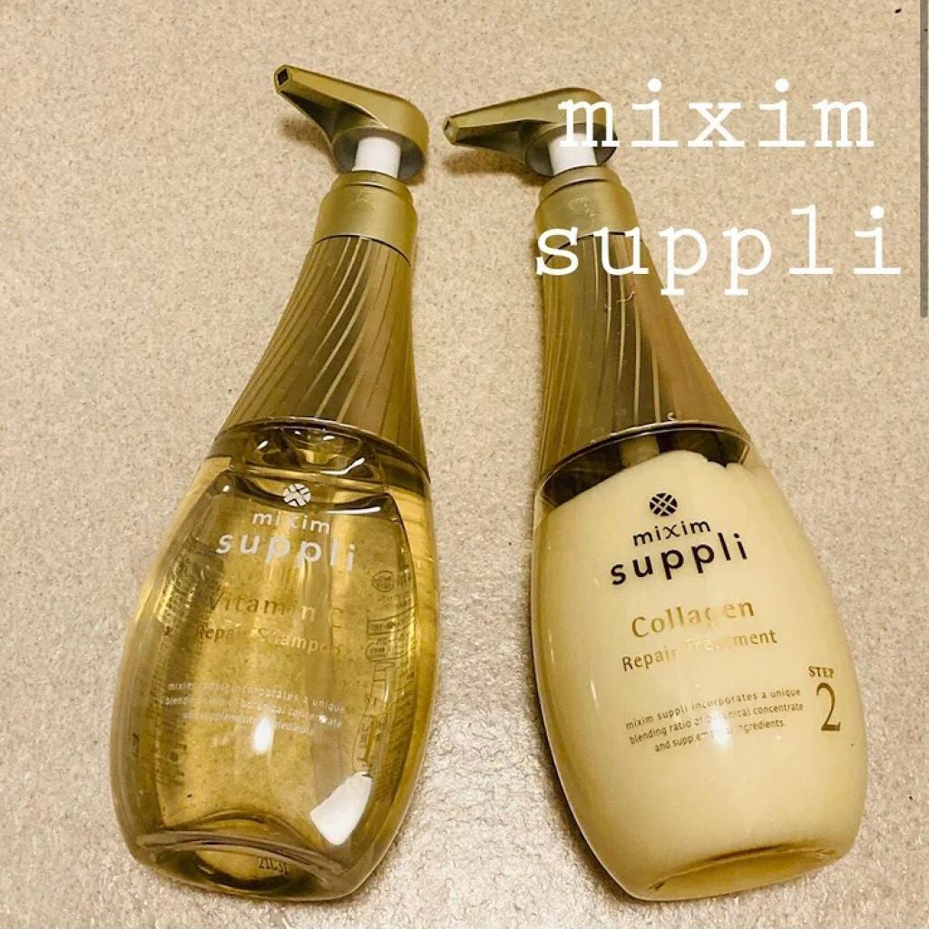 ビタミン リペアシャンプー/コラーゲン リペアヘアトリートメント/mixim suppli/市販シャンプーを使ったクチコミ(1枚目)