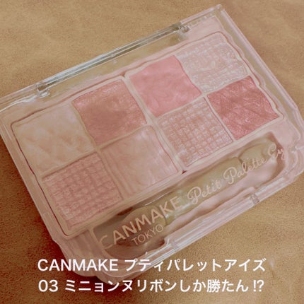 プティパレットアイズ/キャンメイク/パウダーアイシャドウを使ったクチコミ(4枚目)