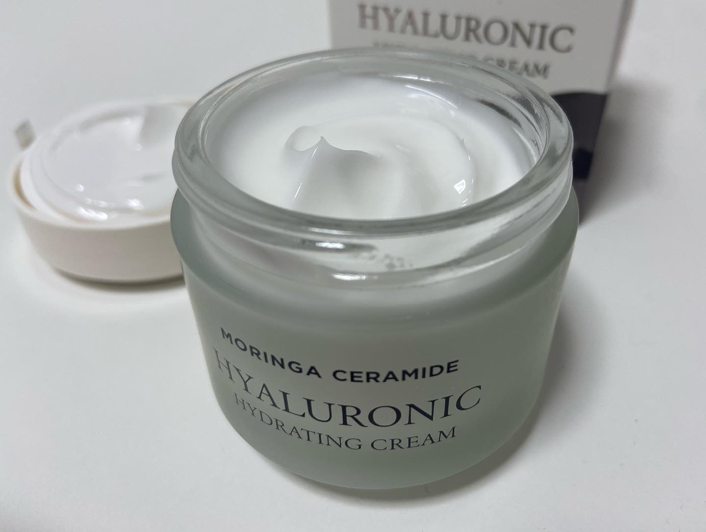 heimish モリンガ セラミド インテンス ハイドレーションクリーム のクチコミ「❤️マルチに使える水分クリーム❤️
.
.
heimish
MORINGA CERAMIDE .....」（2枚目）