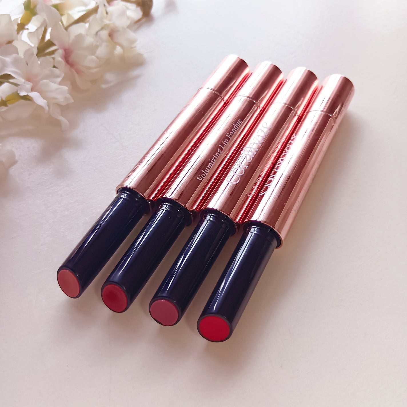 ボリューマイジングフォンデュリップ/Coralhaze/口紅を使ったクチコミ(2枚目)