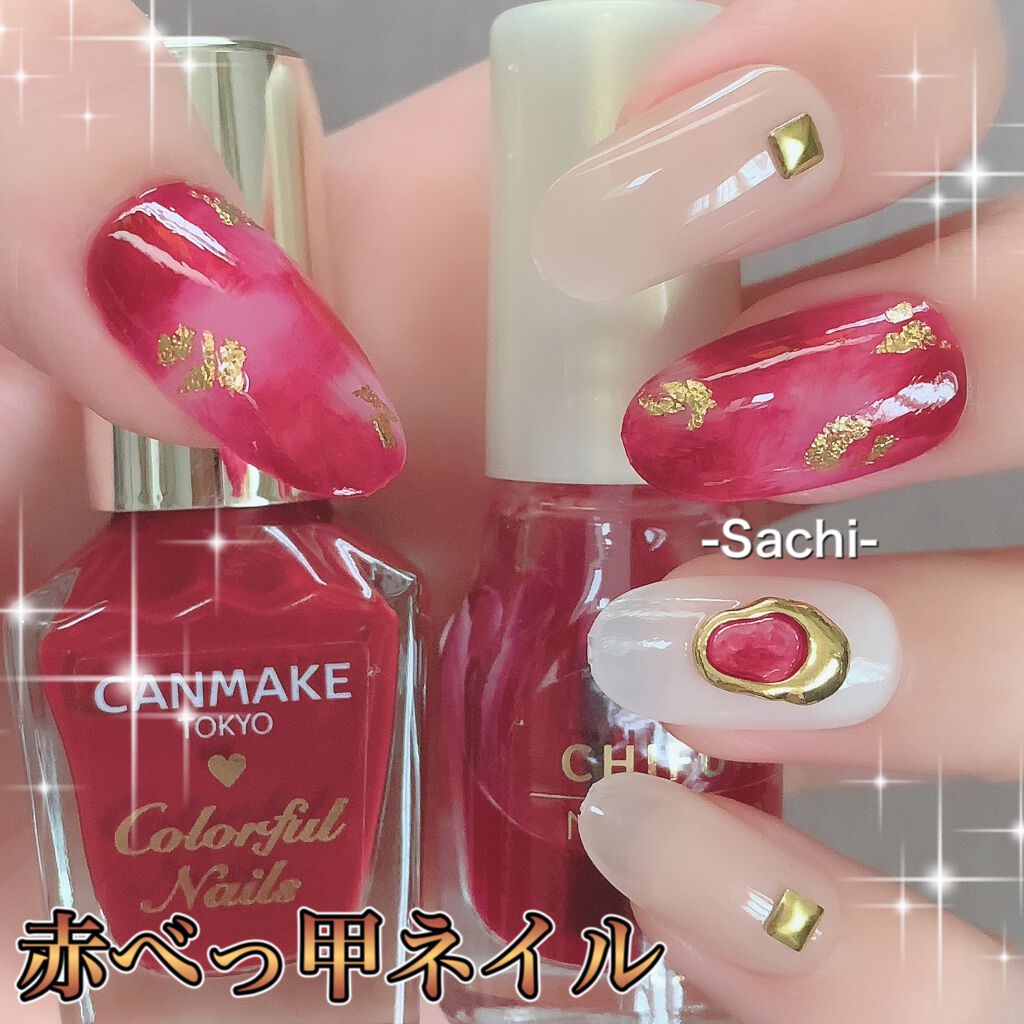 #セルフネイル,#ニュアンスネイル,#簡単ネイル,#赤べっ甲ネイルのネイルデザイン