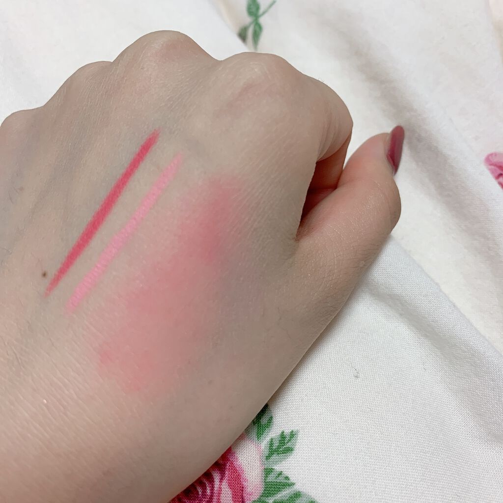 デュアル カラー スティック PK-01（ローズピンク）/DAISY DOLL by MARY QUANT/スティックアイシャドウを使ったクチコミ（2枚目）