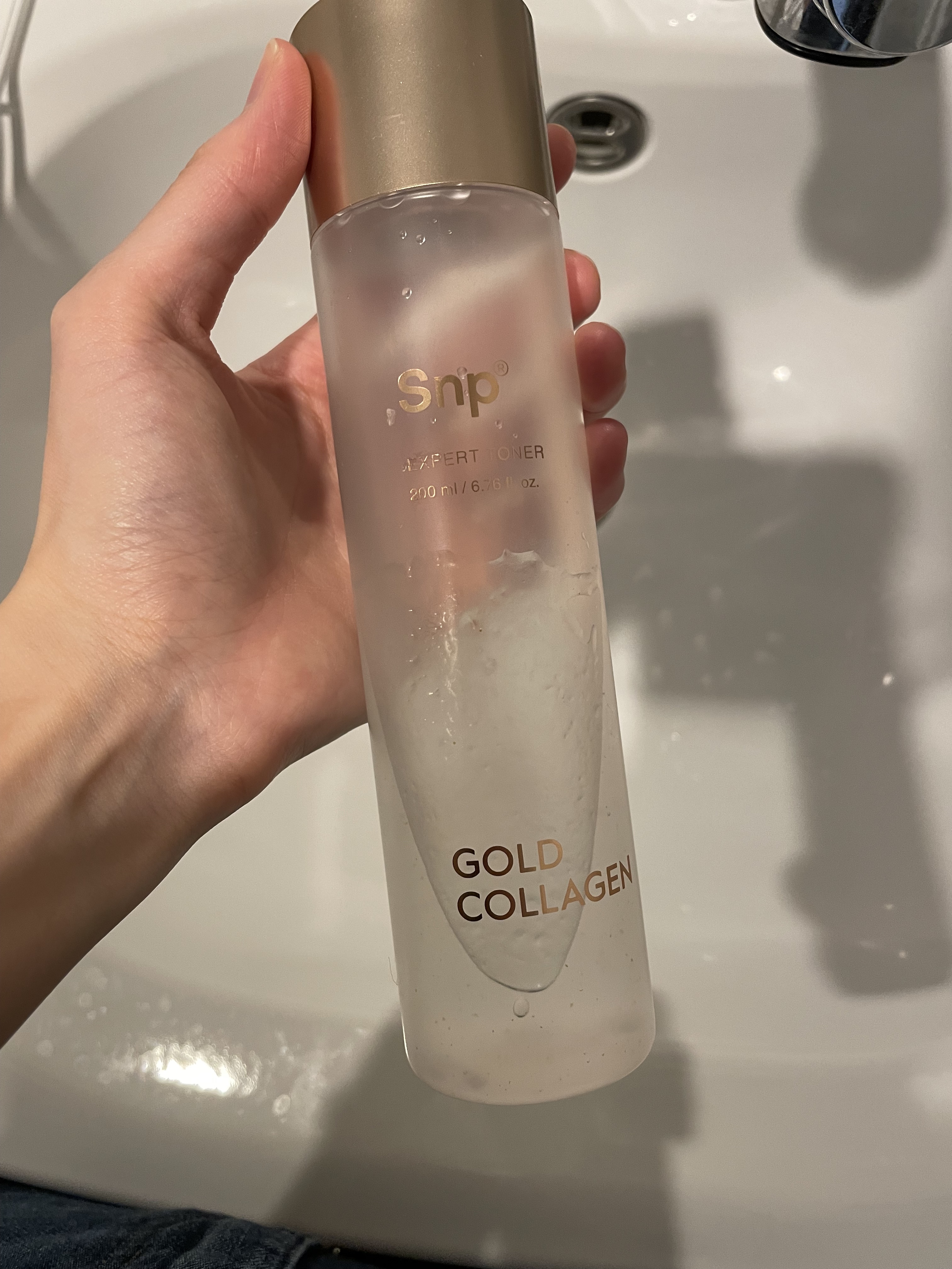 ゴールドコラーゲンエキスパートトナー/SNP/化粧水を使ったクチコミ（1枚目）