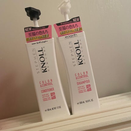 スティーブンノル ニューヨーク リペアコントロール シャンプー W/コンディショナー Wのクチコミ「今回はスティーブンノルシャンプーとコンディショナーを使用させていただきました❤︎
匂い.....」(1枚目)