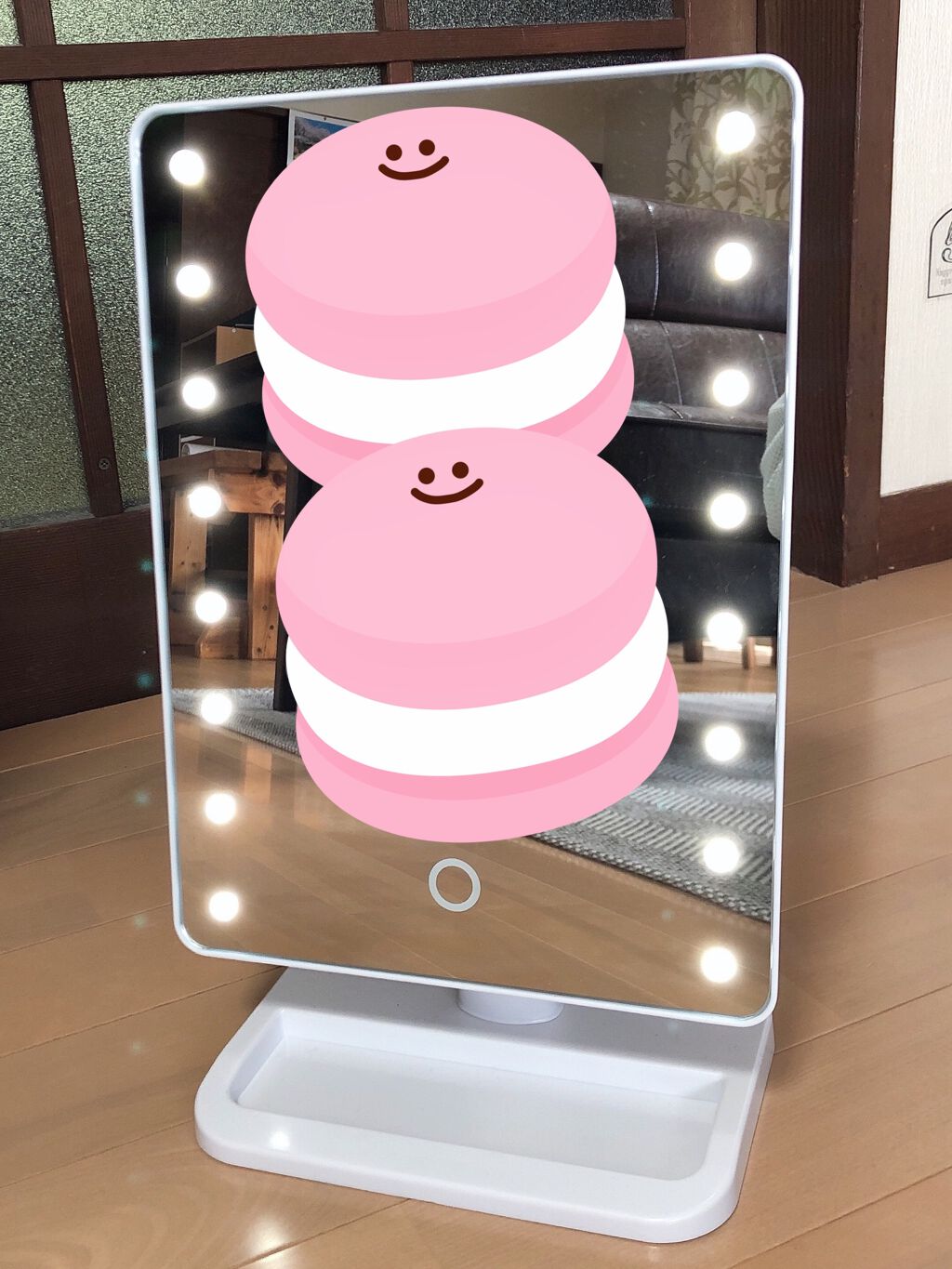 LEDライトミラー (AS-0678)/ニトリ/その他化粧小物を使ったクチコミ(2枚目)