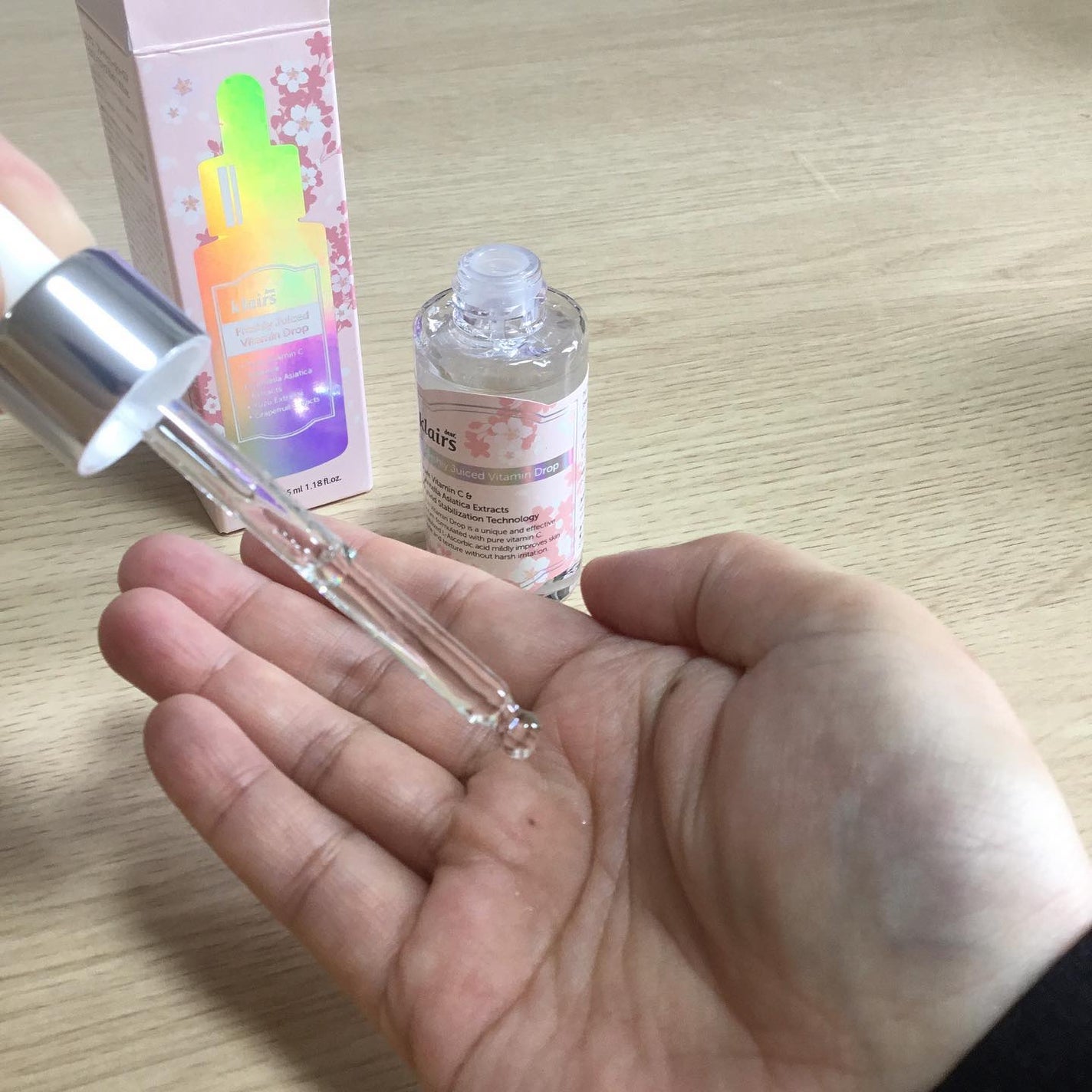 フレッシュリージュースドビタミンドロップ(35ml)/Klairs/美容液を使ったクチコミ(2枚目)