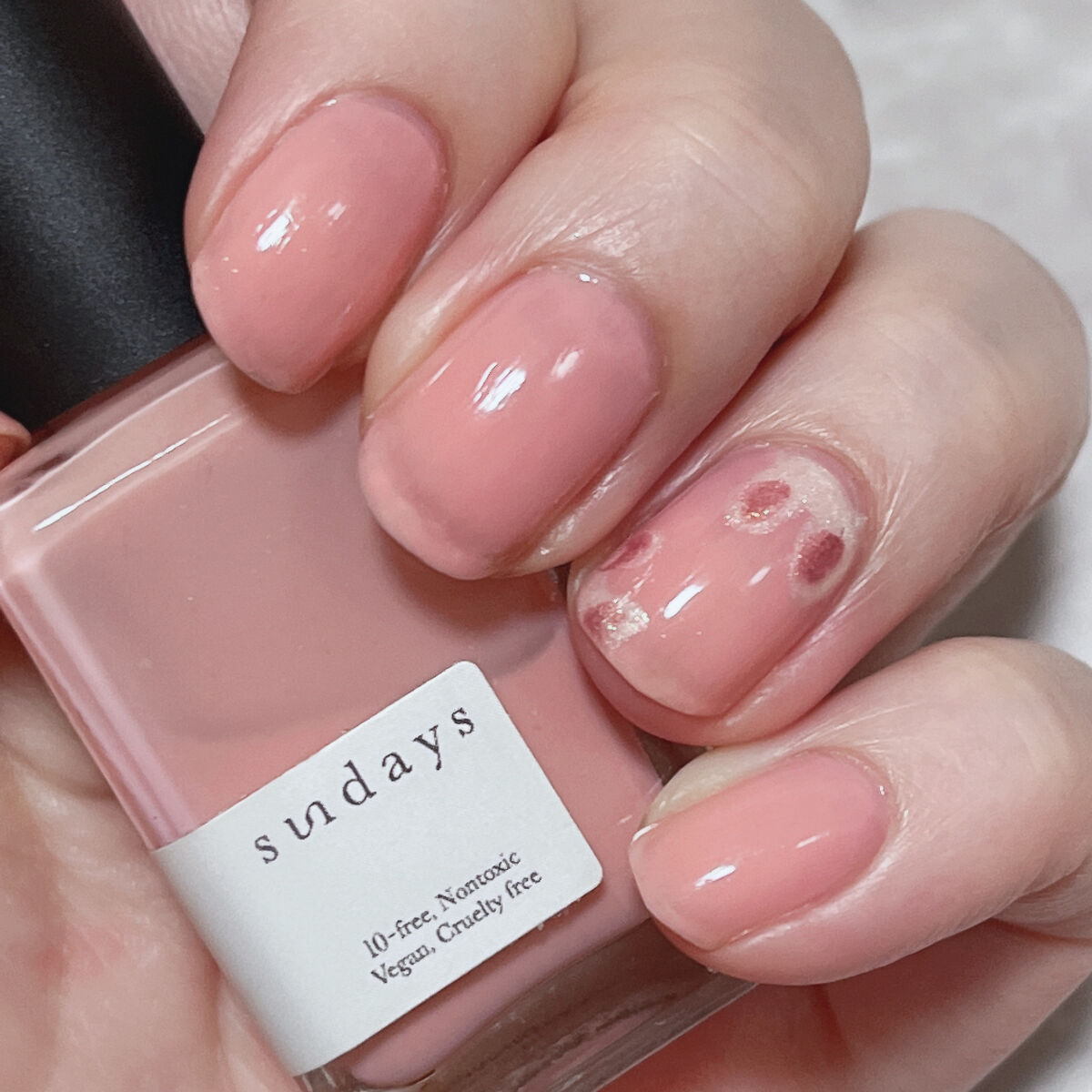 sundays ネイルポリッシュ No.49 Rose Quartz/sundays/マニキュアを使ったクチコミ（2枚目）