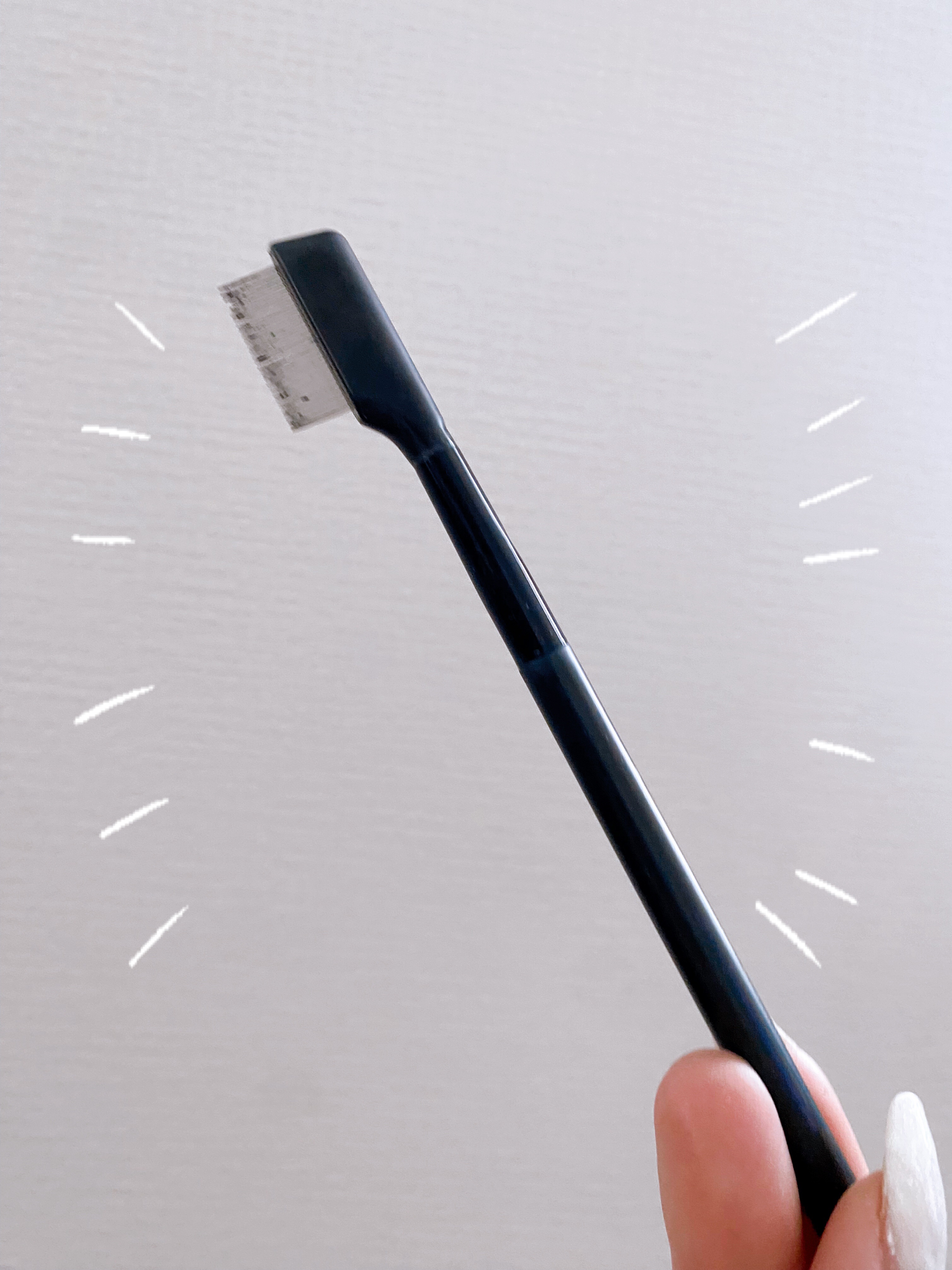 UR GLAM    EYELASH COMB/U R GLAM/メイクブラシを使ったクチコミ（1枚目）