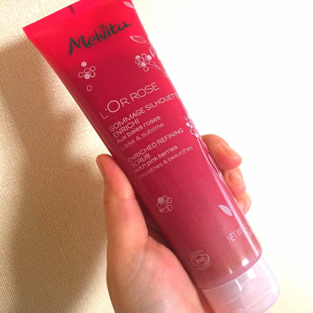 ロゼエクストラ オイルイン ウォッシュスクラブ/Melvita/ボディスクラブを使ったクチコミ(2枚目)