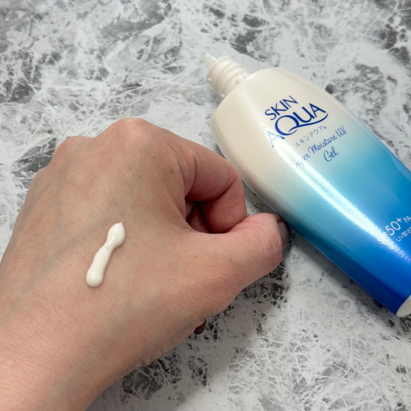 スキンアクア スーパーモイスチャージェル/スキンアクア/日焼け止めジェルを使ったクチコミ(3枚目)