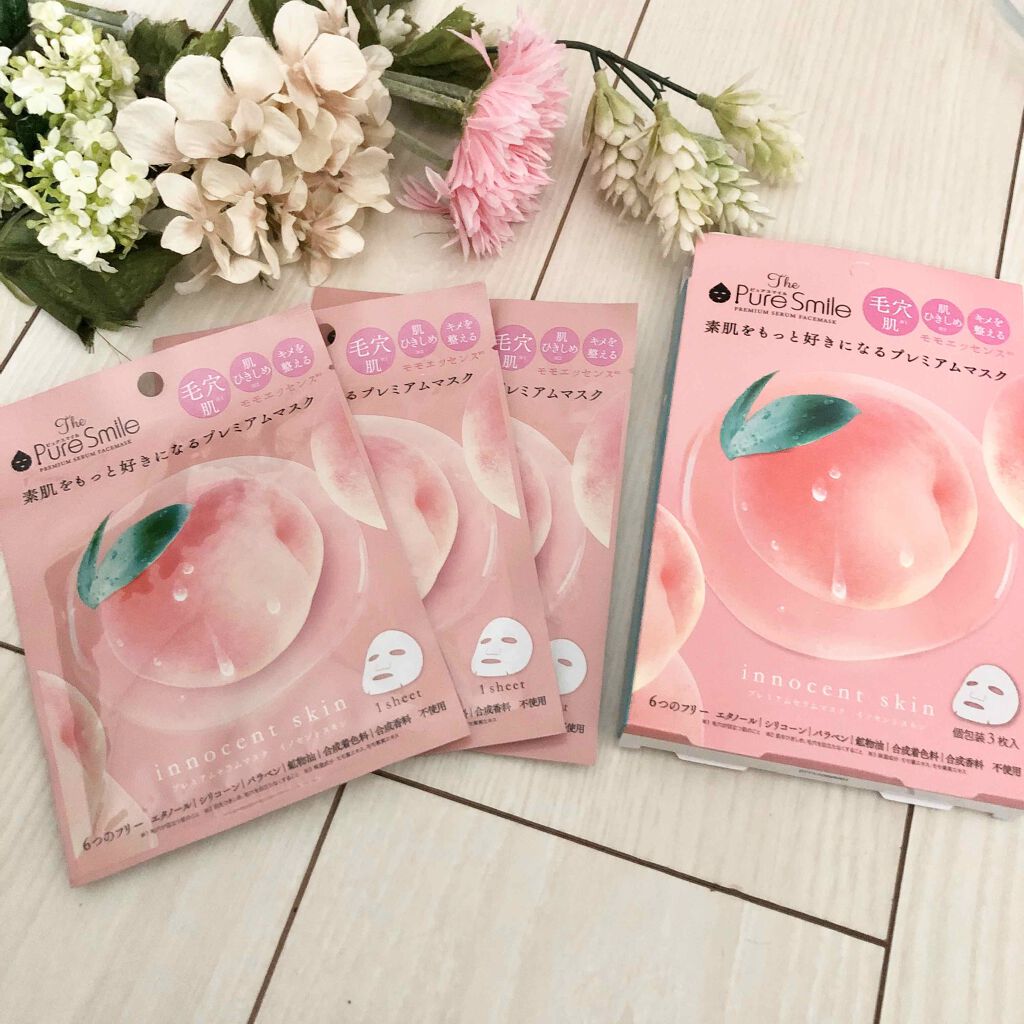 プレミアムセラムマスク ボックス イノセントスキン モモ/Pure Smile/シートマスク・パックを使ったクチコミ(1枚目)