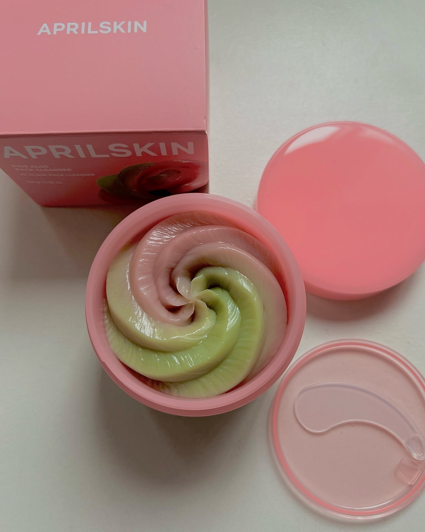 ピンクアロエメレンゲクレンザー/APRILSKIN/その他洗顔料を使ったクチコミ(1枚目)