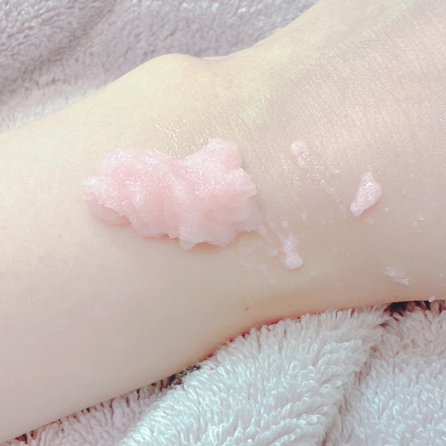 Q+Me スウィート ボム タラソ スクラブ/AGARISM/バスト・ヒップケアを使ったクチコミ(5枚目)