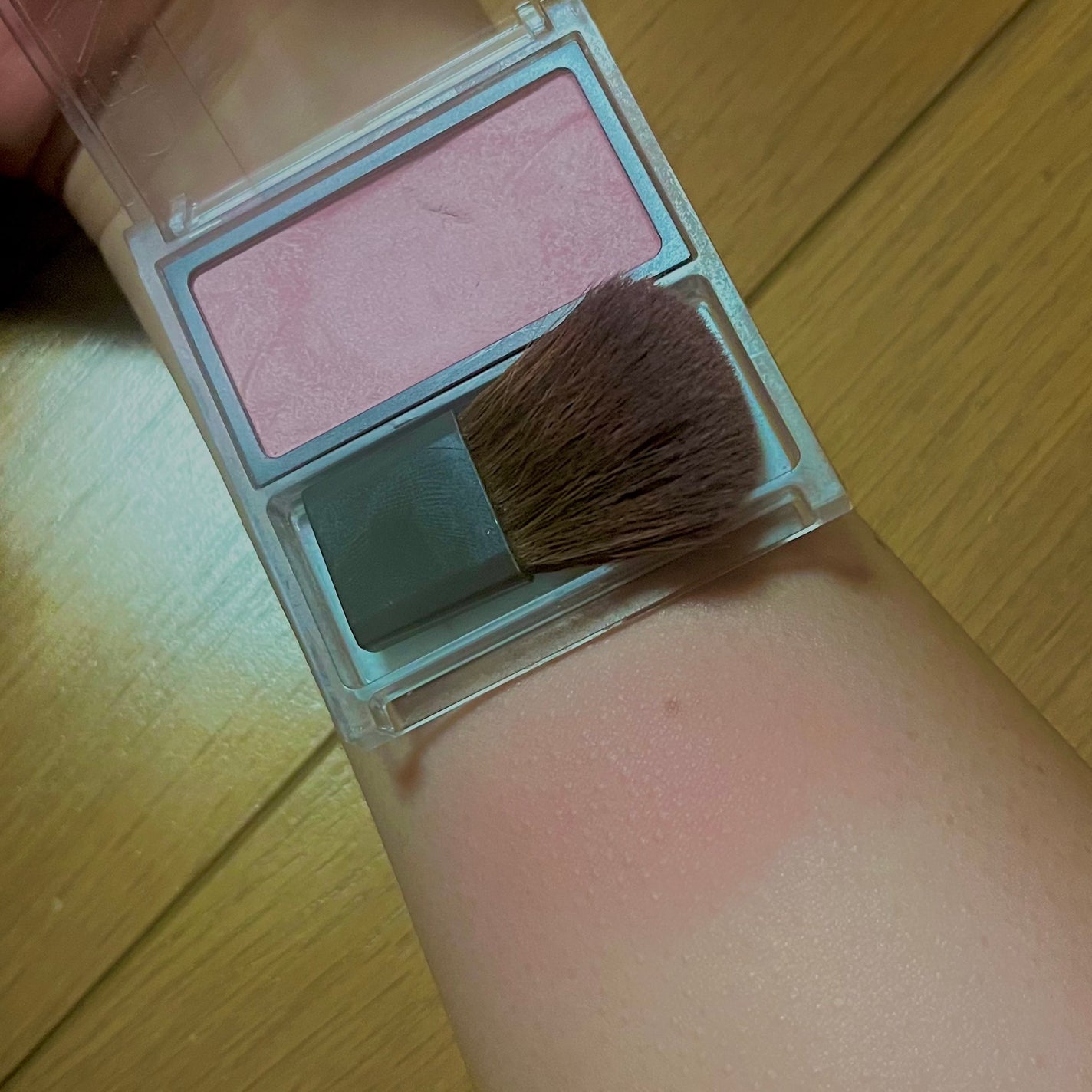 チークブラッシュ/CEZANNE/パウダーチークを使ったクチコミ(2枚目)