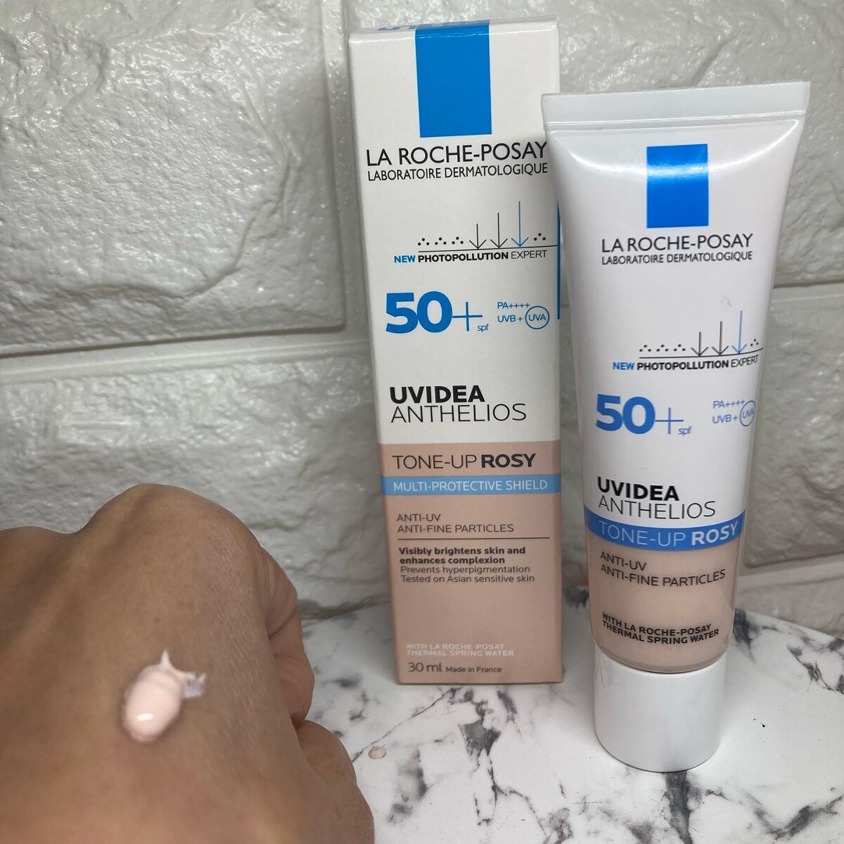 UVイデア XL プロテクショントーンアップ ローズ/ラ ロッシュ ポゼ/日焼け止めクリームを使ったクチコミ(2枚目)