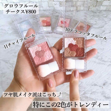 グロウフルールチークス/キャンメイク/パウダーチークを使ったクチコミ(3枚目)