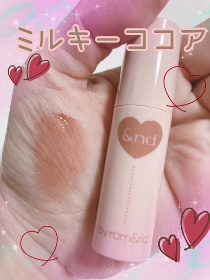 アンドバイロムアンド グラッシーボムティント/&nd by rom&nd/リップティントを使ったクチコミ(1枚目)