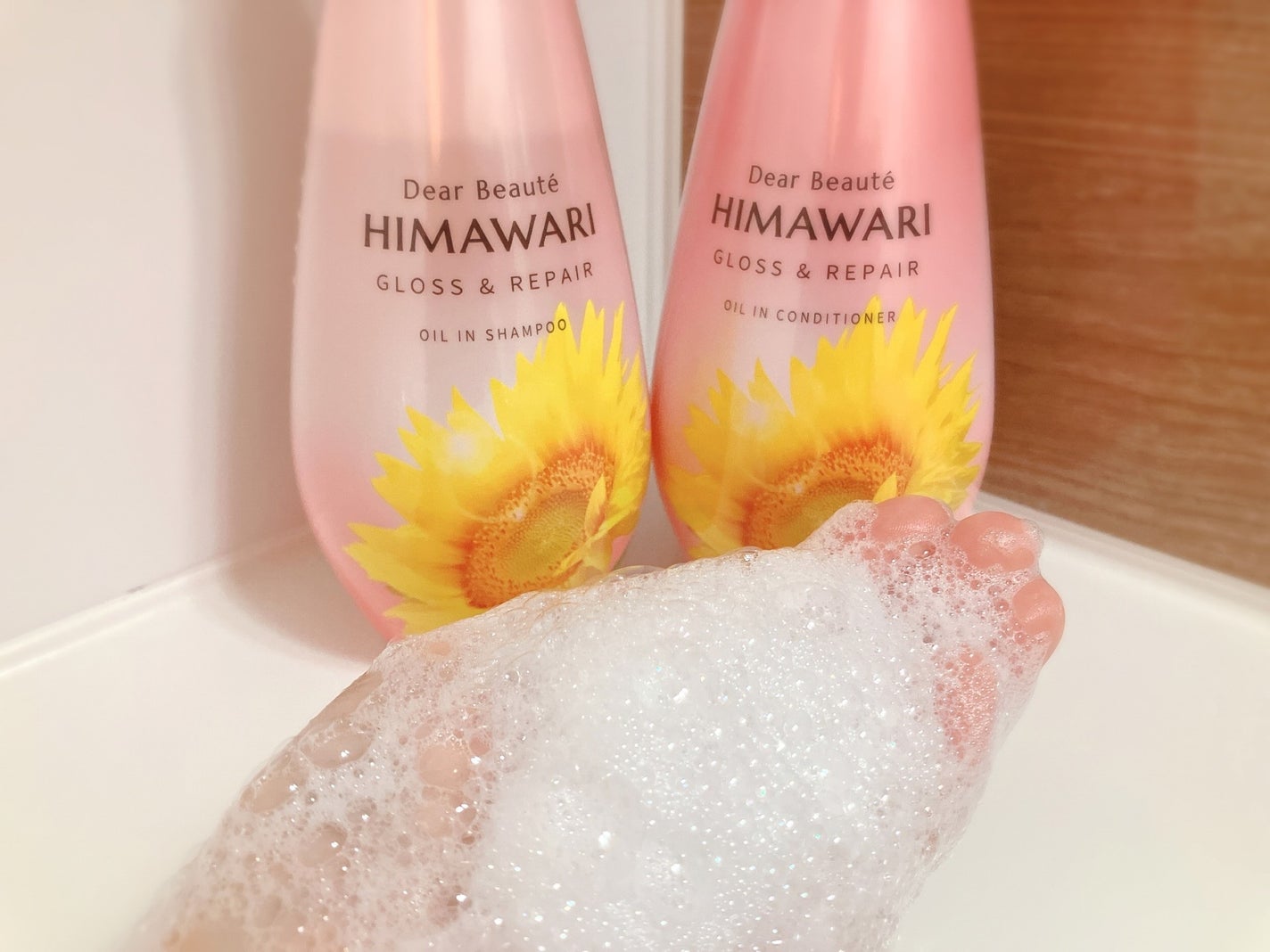 オイルインシャンプー/オイルインコンディショナー (グロス&リペア)/ディアボーテ/市販シャンプーを使ったクチコミ(4枚目)