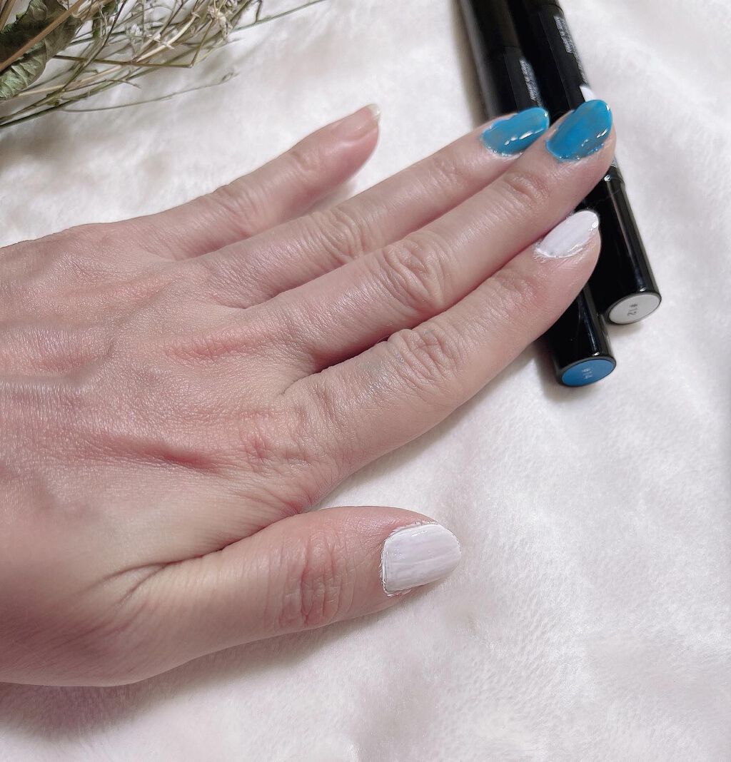 チャームスティックジェル #12 ホワイト/OMD/オールインワンネイルを使ったクチコミ（1枚目）