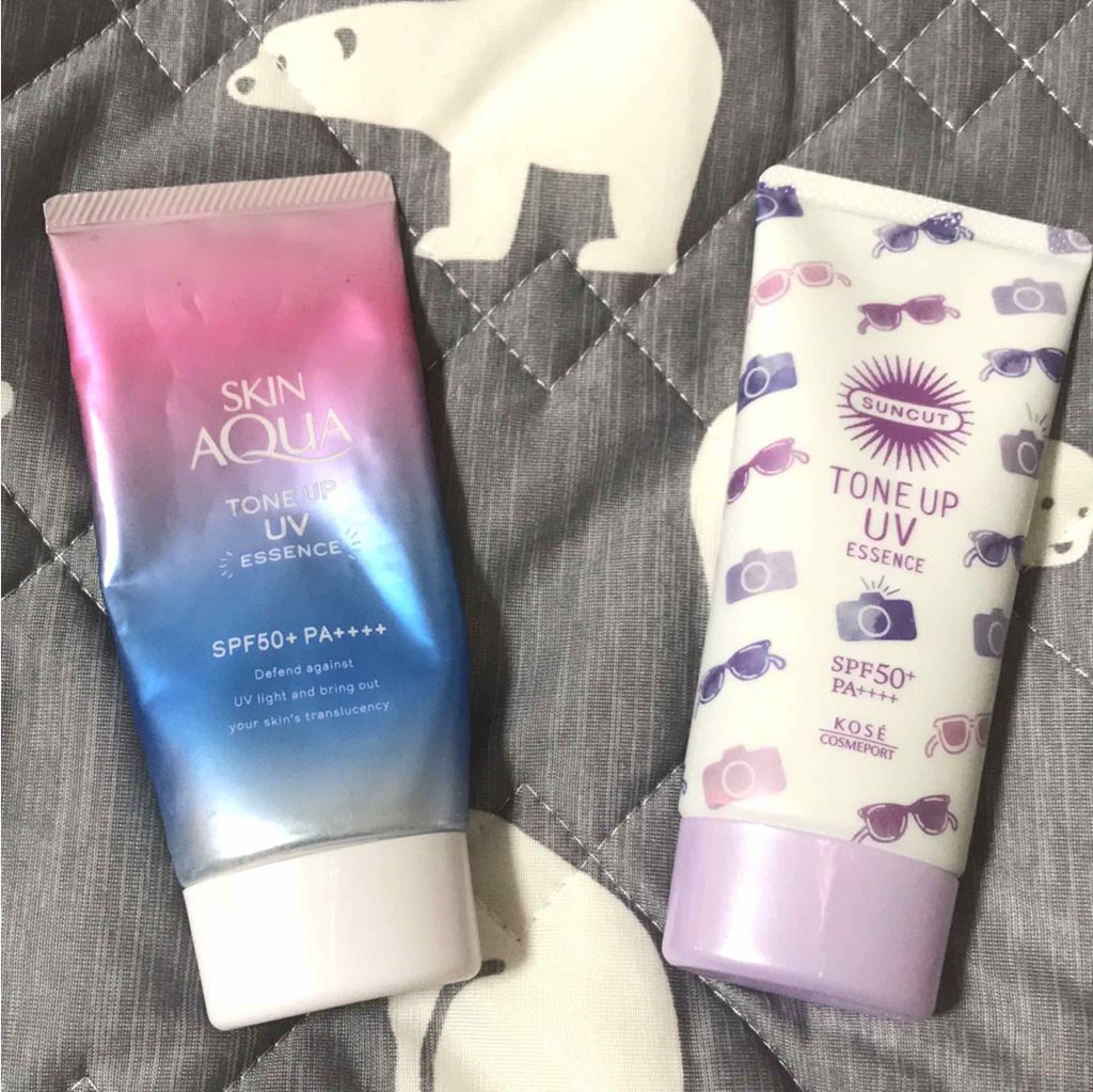 スキンアクア トーンアップUVエッセンス/スキンアクア/日焼け止めクリームを使ったクチコミ（1枚目）