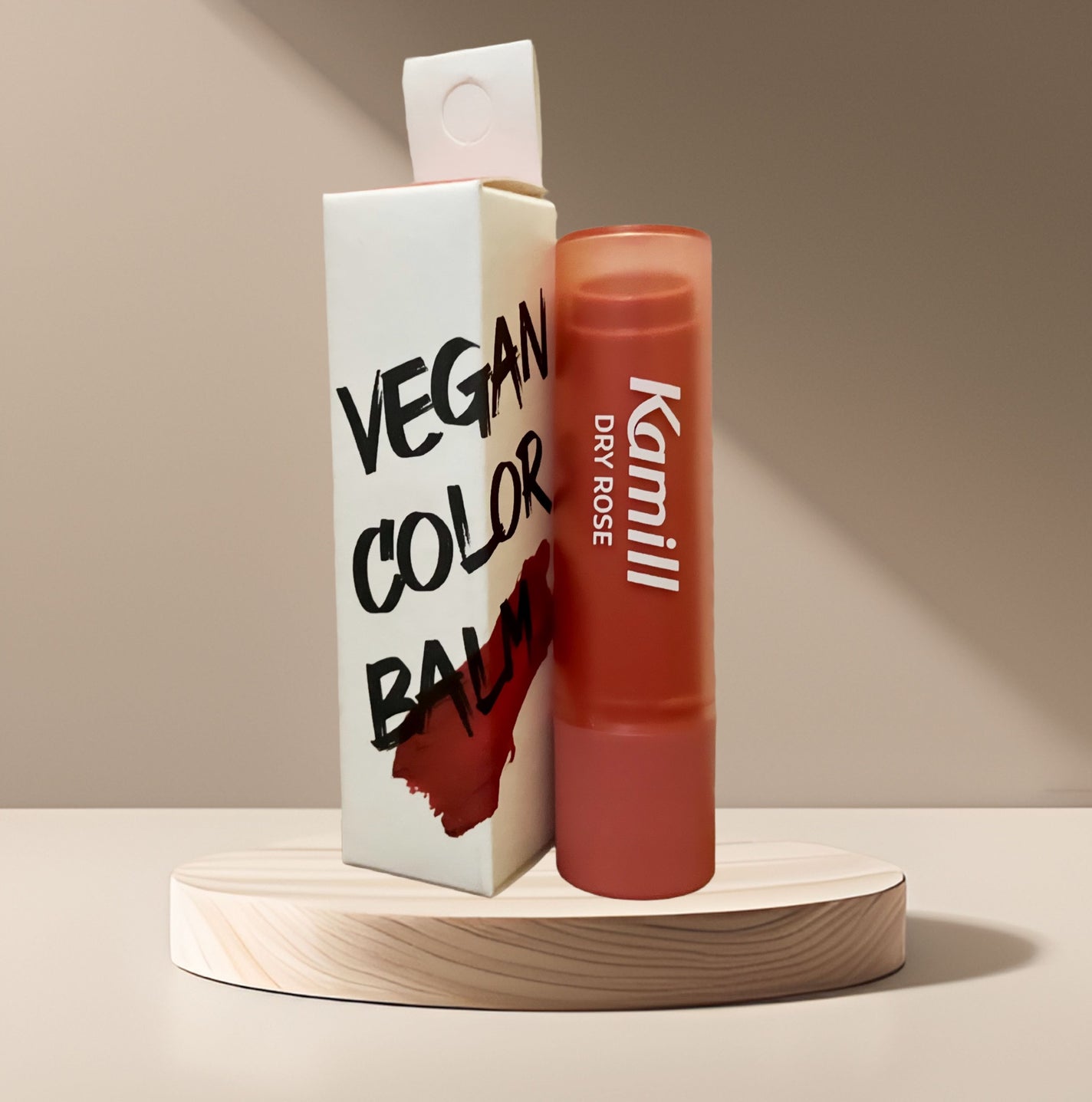 ヴィーガンカラーリップバーム ドライロージー/カミール/リップバームを使ったクチコミ(1枚目)