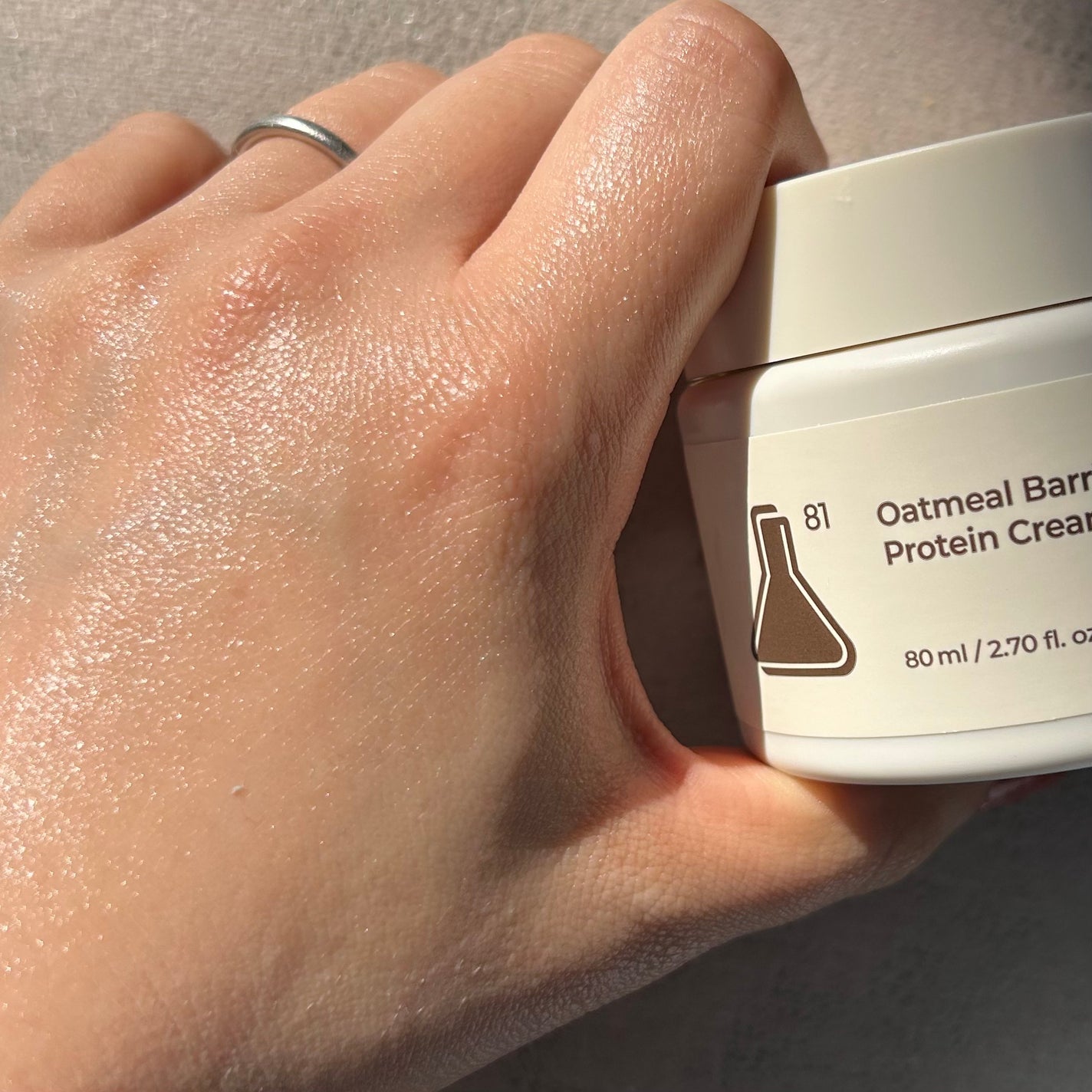 オーツ麦タンパク質クリーム/FLASKIN/フェイスクリームを使ったクチコミ(4枚目)