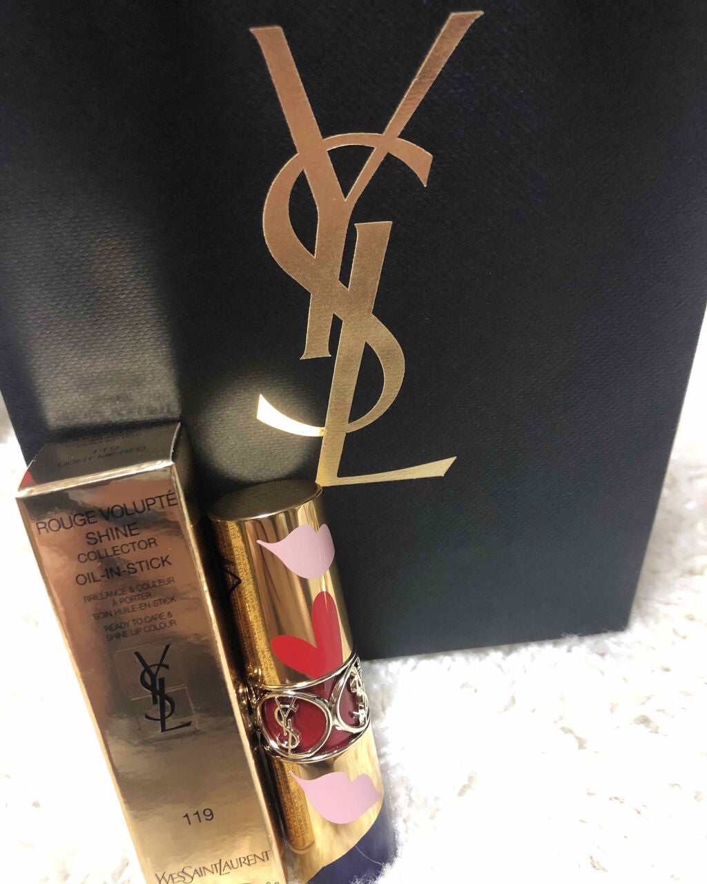 ルージュ ヴォリュプテ シャイン/YVES SAINT LAURENT BEAUTE/口紅を使ったクチコミ(1枚目)