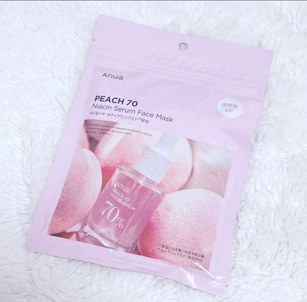 桃70%ナイアシンシートマスク/Anua/シートマスク・パックを使ったクチコミ(1枚目)