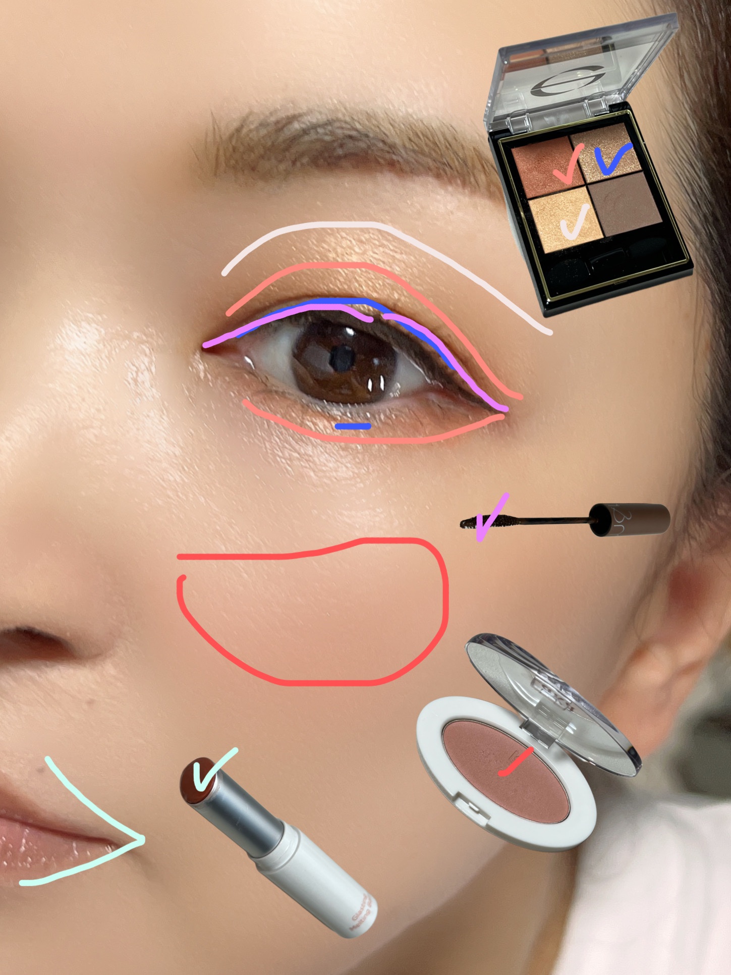 グラスティングメルティングバーム/rom&nd/リップバームを使ったクチコミ（3枚目）