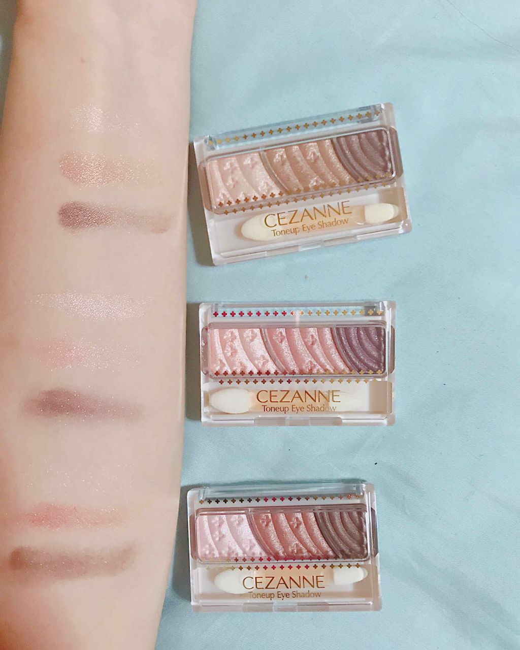 トーンアップアイシャドウ/CEZANNE/アイシャドウパレットを使ったクチコミ(1枚目)