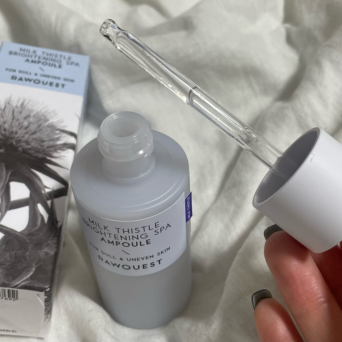 ミルクシスルブライトニングスパ アンプル/RAWQUEST/美容液を使ったクチコミ（3枚目）