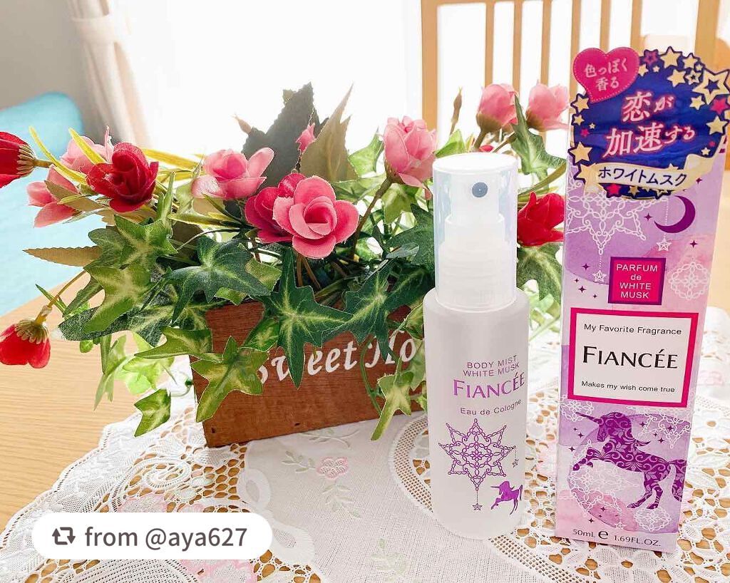 ボディミスト ホワイトムスク/フィアンセ/香水(レディース)を使ったクチコミ(1枚目)