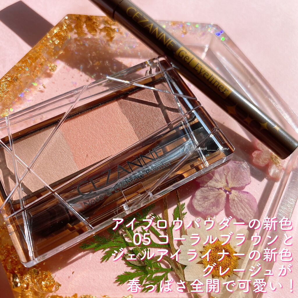 ノーズ＆アイブロウパウダー/CEZANNE/パウダーアイブロウを使ったクチコミ（2枚目）